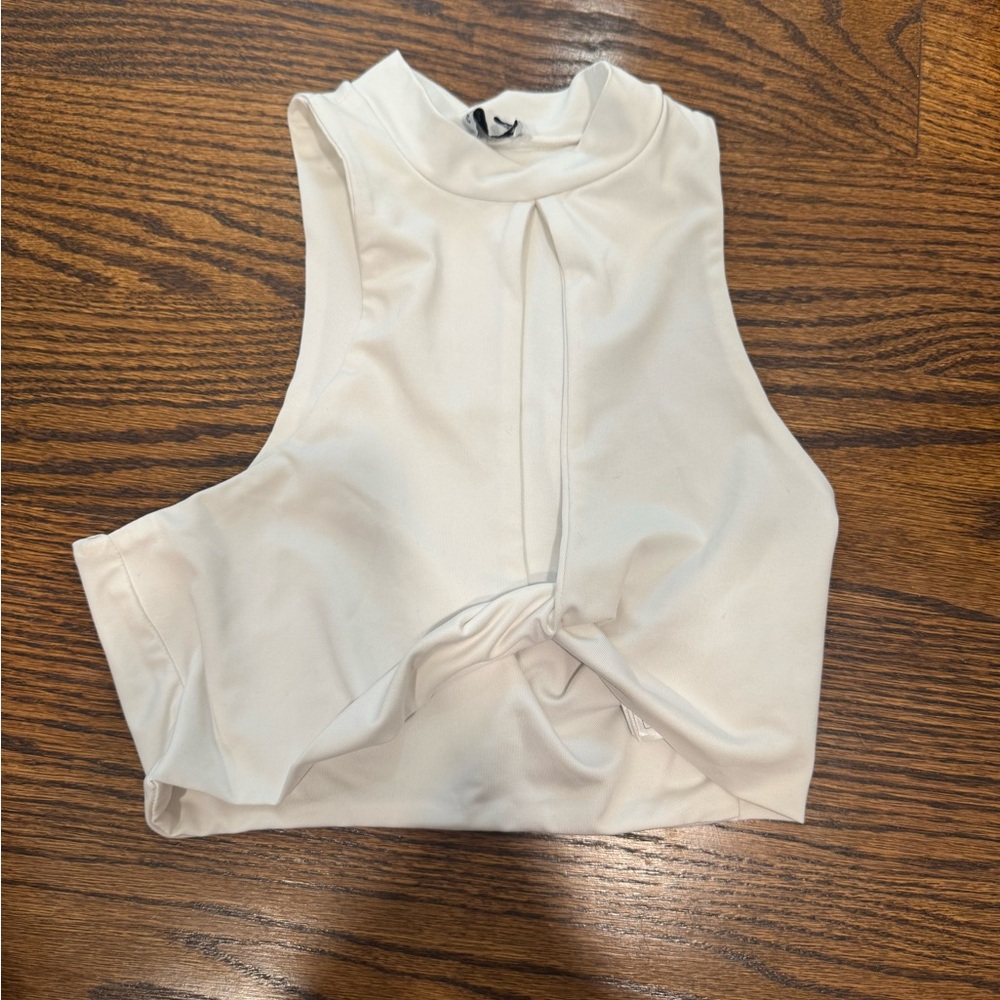 Elegant White Sleeveless Top